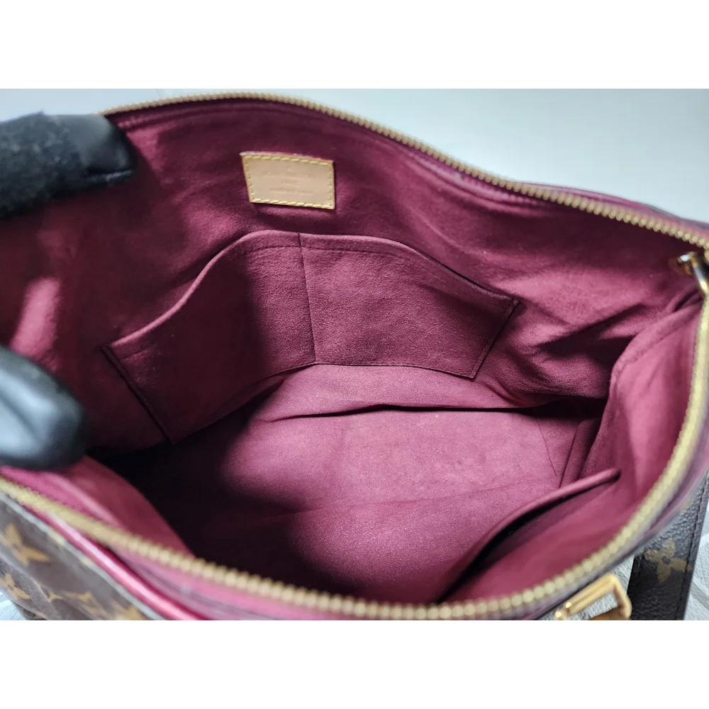 LOUIS VUITTON Monogram Canvas Pallas Bag Brown